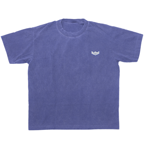 T-Shirt Logo Brodé Indigo
