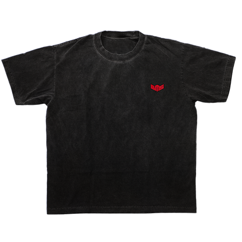 T-Shirt Logo Brodé Noir