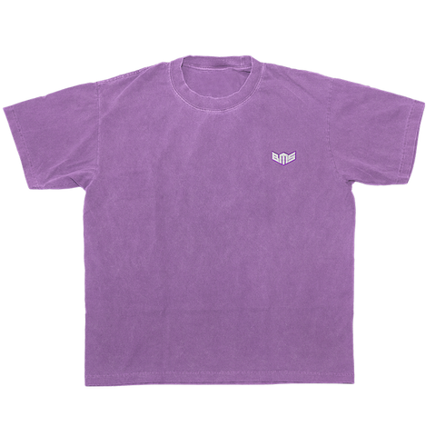 T-Shirt Logo Brodé Violet